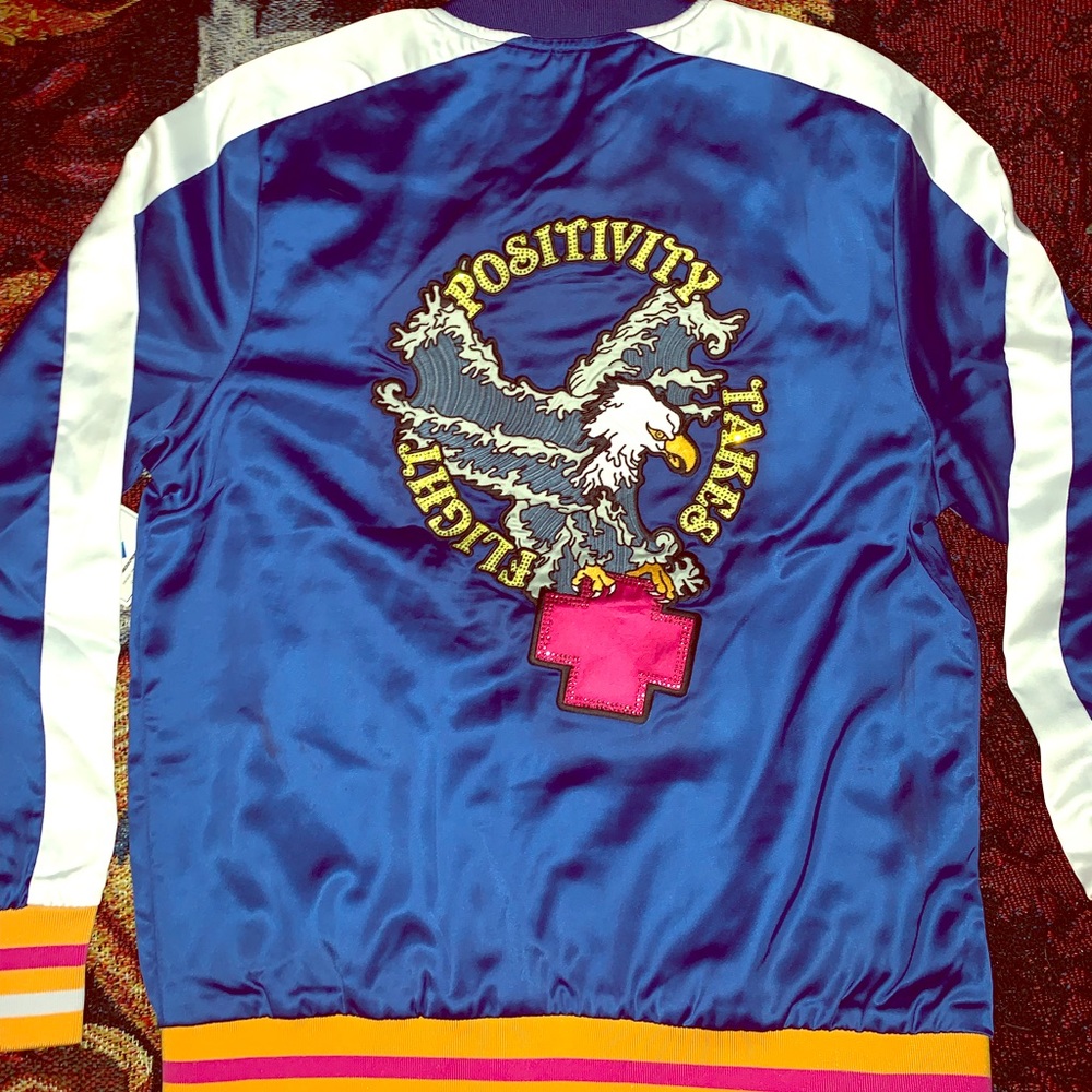 🆕🚹Pink Dolphin Silk “Take Flight” Jacket, Med🔥